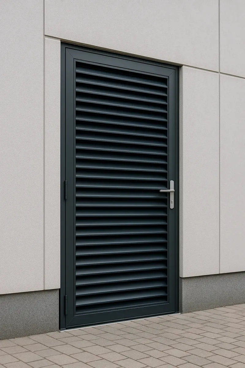 steel louvred doors - professional steel doors available in Cambridge from UK manufacturers